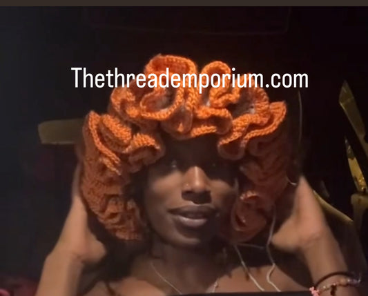 Bloom Crochet Ruffle hat pattern