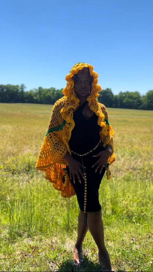 Sunflower-Sun Hooded Veil PATTERN