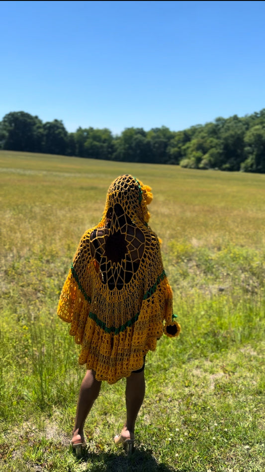 Sunflower-Sun Hooded Veil PATTERN