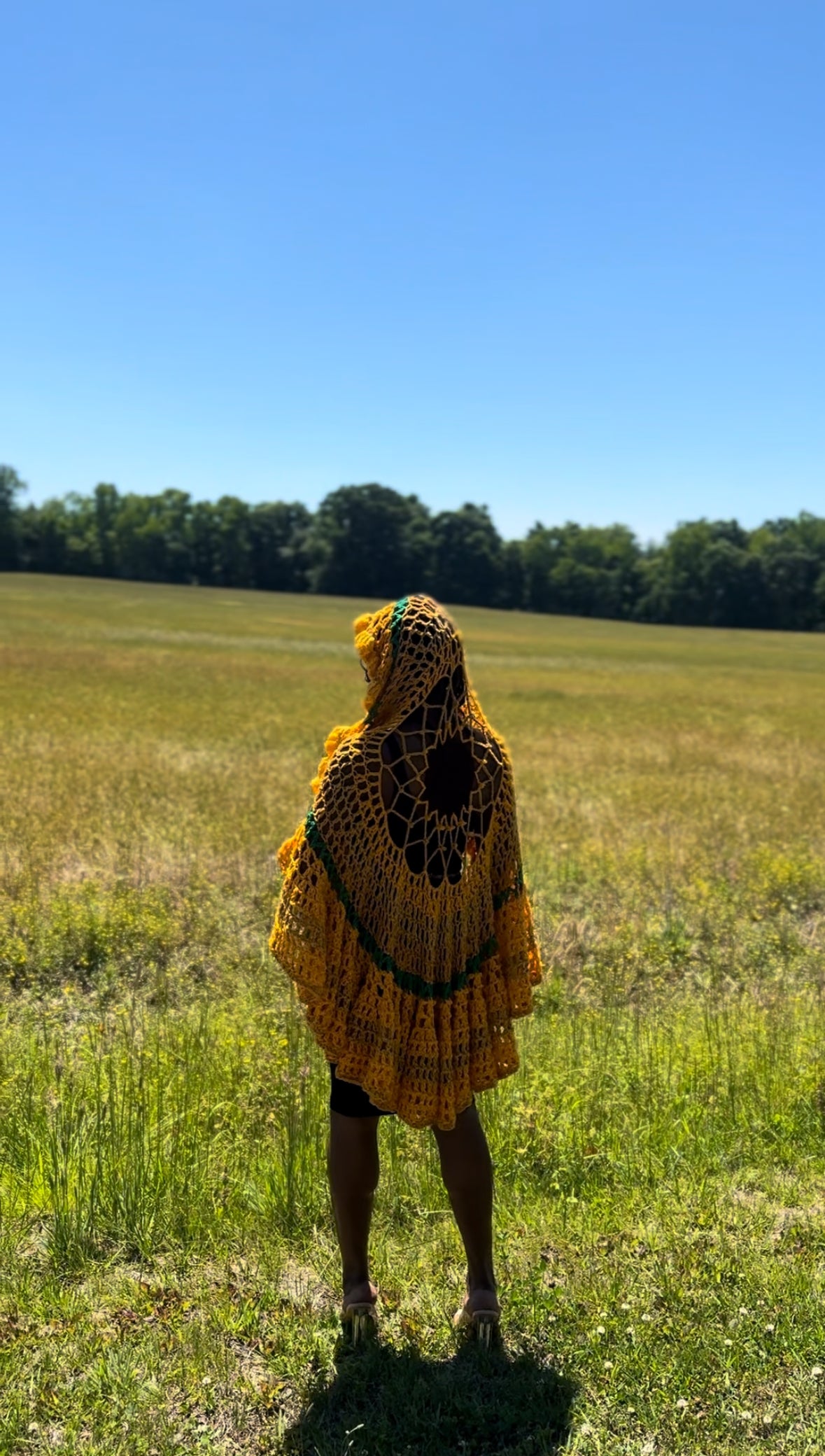 Sunflower-Sun Hooded Veil PATTERN